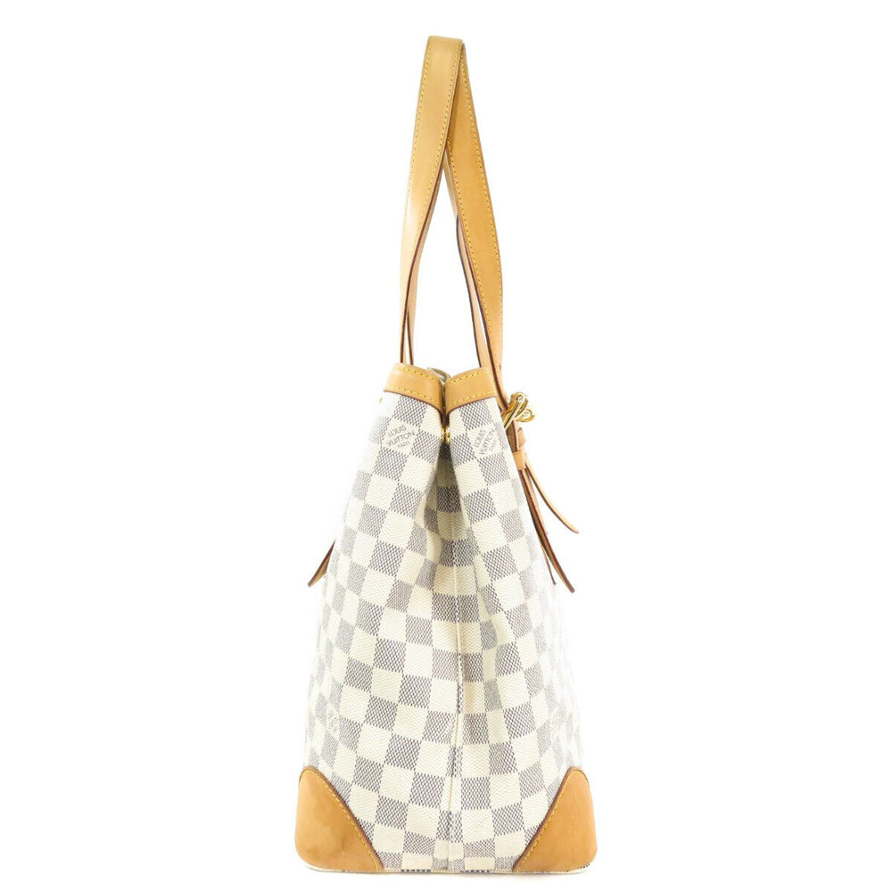 Louis Vuitton Hampstead Damier Azur White Tote Bag Canvas - Picture 3 of 11